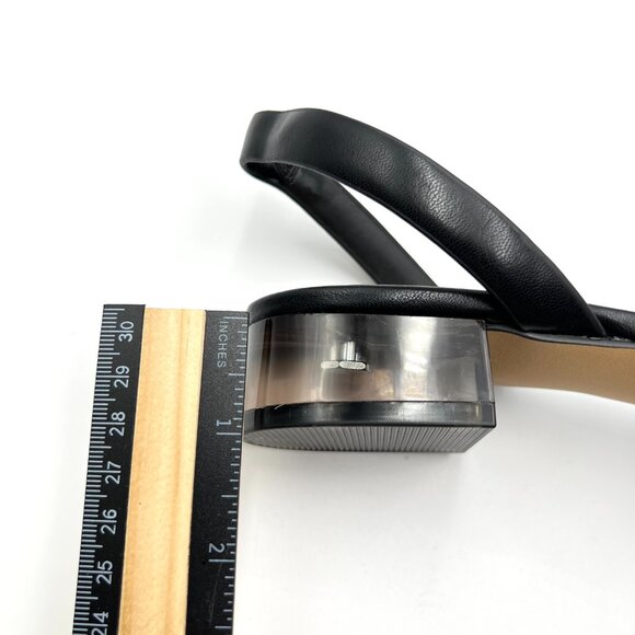 Aldo Womens Size 6.5M Black Low Block Open Toe Slingback Heels Sandals Shoes - Picture 12 of 12